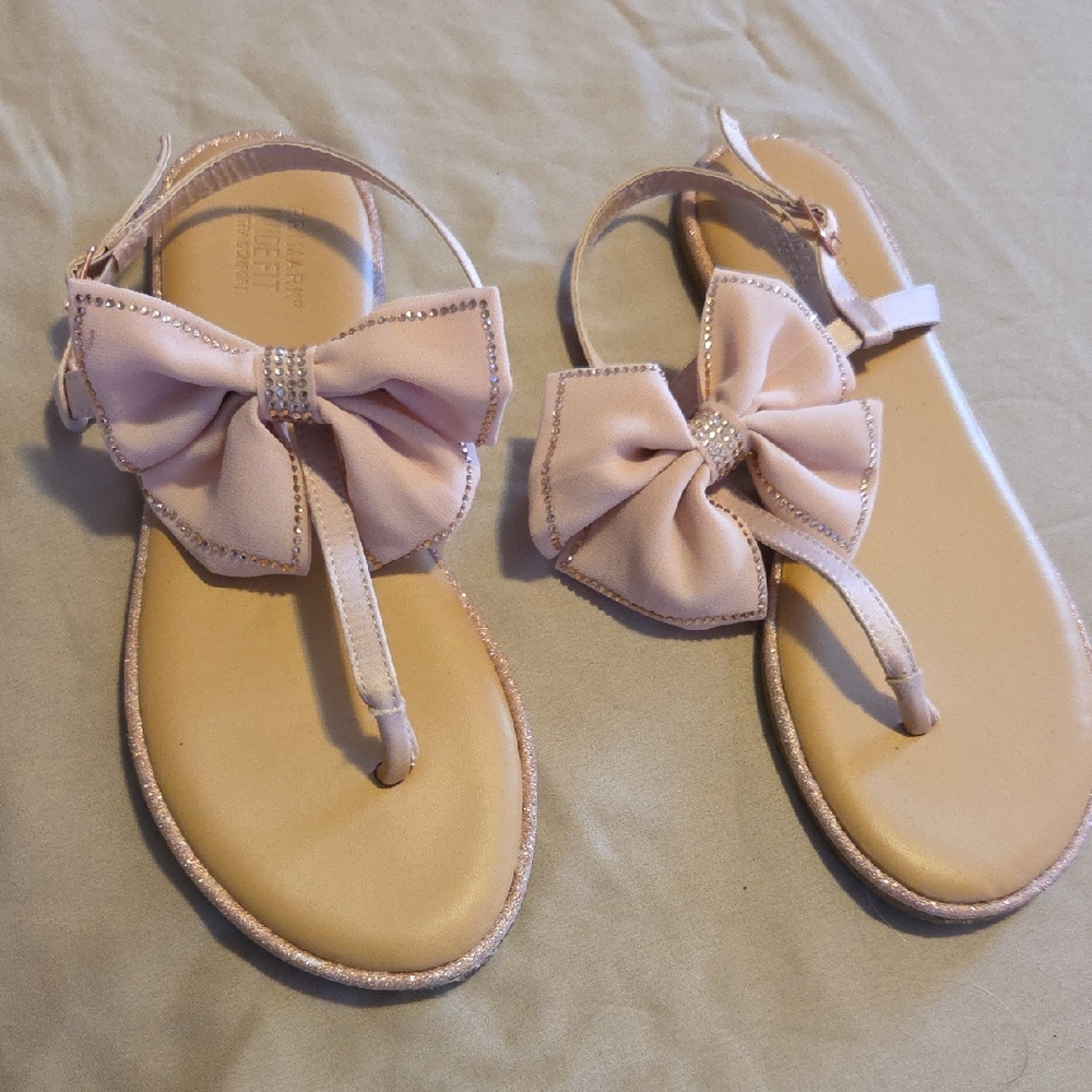 Primark Pink Bow Sandals, Once used